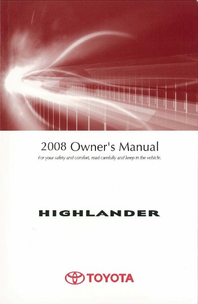 2008 Toyota Highlander Owner's Manual