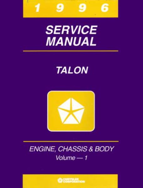1996 Eagle Talon Factory Shop Service Manual