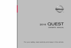 2016 Nissan Quest Owner's Manual