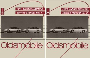 1991 Oldsmobile Cutlass Supreme Factory Shop Service Manual