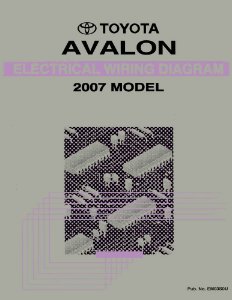 2007 Toyota Avalon Wiring Diagrams Manual