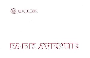 2002 Buick Park Avenue Owner's Manual