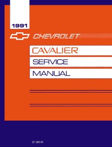 1991 Chevrolet Cavalier Factory Shop Service Manual