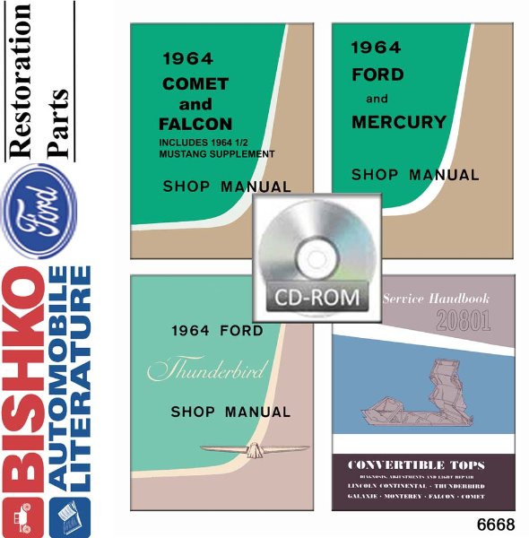 1964 Ford Galaxie Mercury Monterey Shop Service Repair Manual PDF Engine