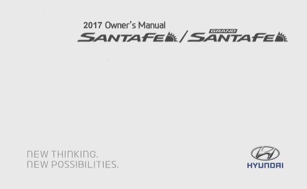 2017 Hyundai Santa Fe Owner's Manual