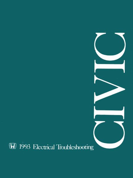 1993 Honda CIVIC Factory Shop Service Manual