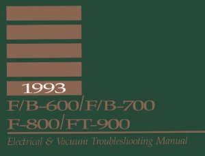 1993 Ford Truck F&B 600-800 Wiring Diagrams Manual