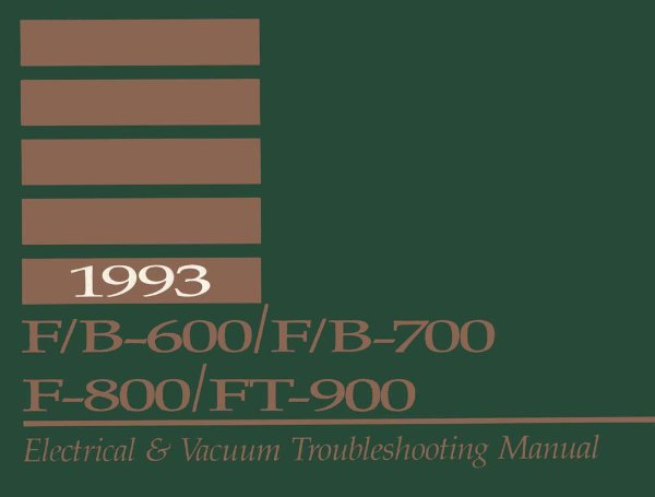 1993 Ford Truck F&B 600-800 Wiring Diagrams Manual
