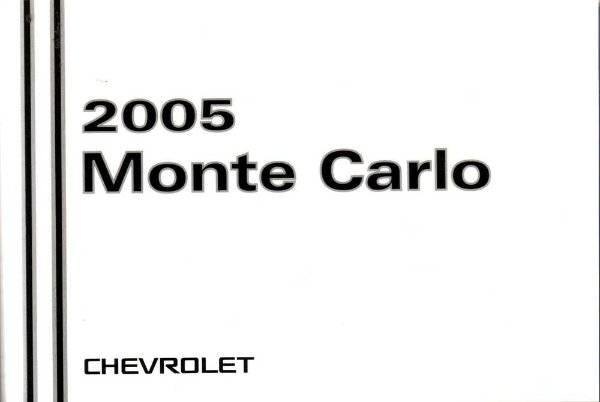 2005 Chevrolet Monte Carlo Owner's Manual