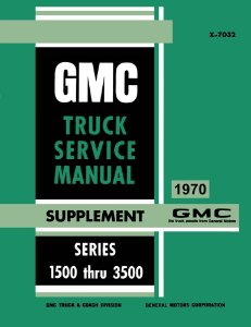 1970 GMC Truck Shop Service Repair ManualSupplement