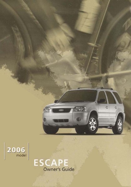 2006 Ford Escape Owner's Manual