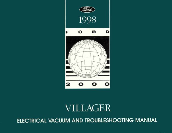 1998 Mercury Villager Wiring Diagrams Manual