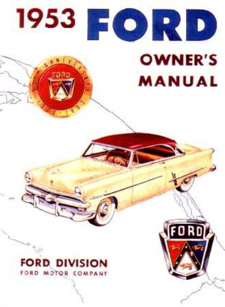 1953 Ford Passenger Car Owner's Manual
