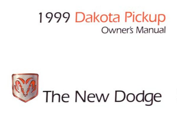 1999 Dodge Dakota Owner's Manual