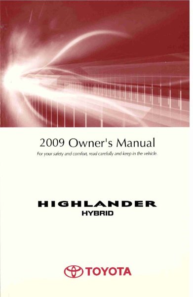 2009 Toyota Highlander Hybrid Owner's Manual