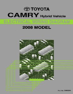 2008 Toyota Camry Hybrid Wiring Diagrams Manual