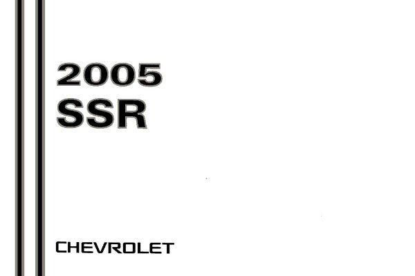 2005 Chevrolet SSR Owner's Manual
