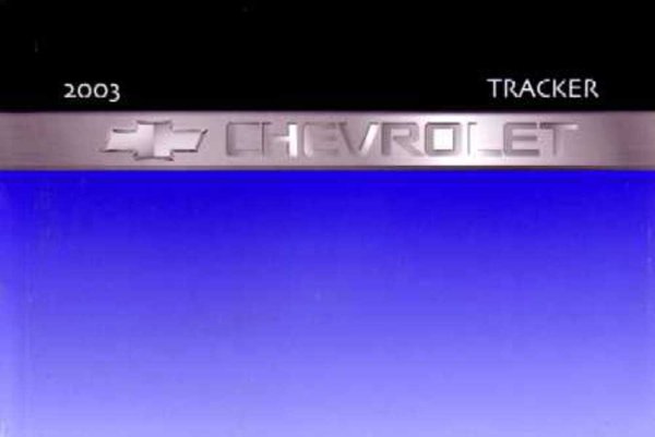 2003 Chevrolet Tracker Owner's Manual