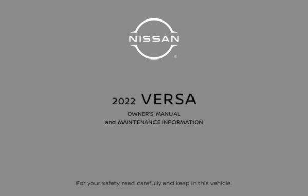 2022 Nissan Versa Owner's Manual