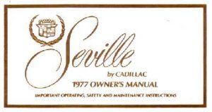 1977 Cadillac Seville Owner's Manual