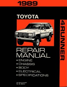 1989 Toyota 4-Runner Factory Shop Service Manual