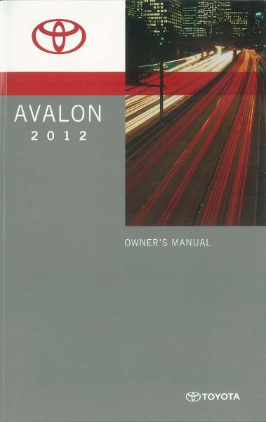 2012 Toyota Avalon Owner's Manual