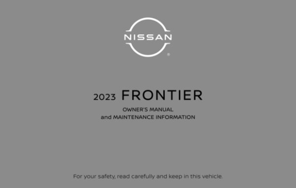 2023 Nissan Fontier Owner's Manual