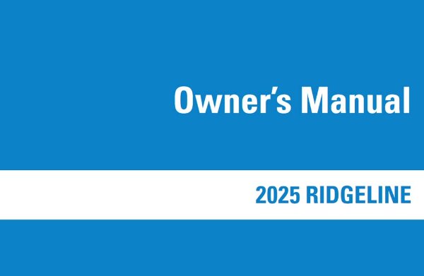 2025 Honda Ridgeline Owner's Manual
