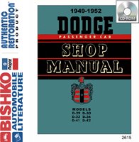 1949-52 DODGE Full Line Body, Chassis & Electrical Repair Shop Manual sample image