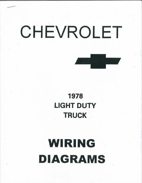 1978 Chevrolet Truck CK 10-30 SERIES Wiring Diagrams Manual