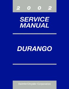 2002 Dodge Truck Durango Factory Shop Service Manual