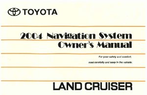2004 Toyota Land Cruiser Owner's Manual