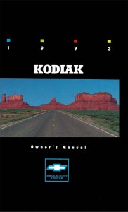 1993 Chevrolet Kodiak Owner's Manual