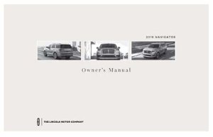 2019 Lincoln Navigator Owner's Manual