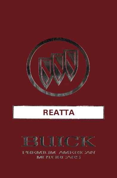 1991 Buick Reatta Owner's Manual