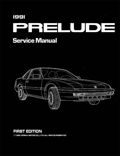 1991 Honda Prelude Factory Shop Service Manual