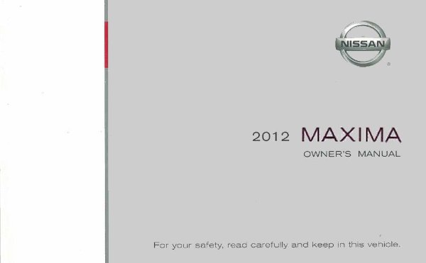 2012 Nissan Maxima Owner's Manual