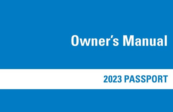 2023 Honda Passport Owners Manual User Guide