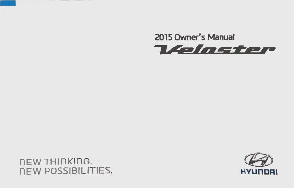 2015 Hyundai Veloster Owner's Manual