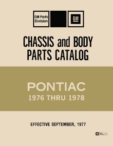 1976–1978 Pontiac All Models Parts Book
