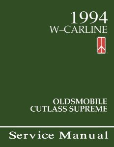 1994 Oldsmobile Cutlass Supreme Factory Shop Service Manual