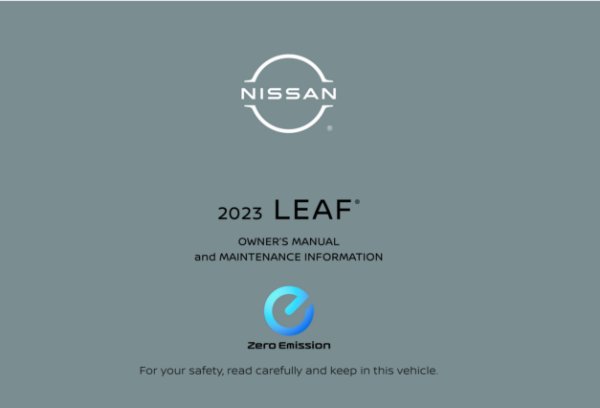 2023 Nissan Leaf Owner's Manual