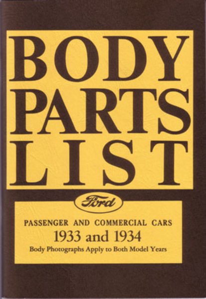 1933–1934 Ford CAR TRUCK Parts Book