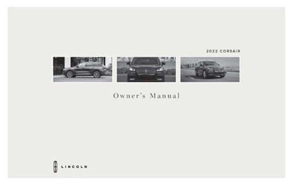 2022 Lincoln Corsair Owner's Manual