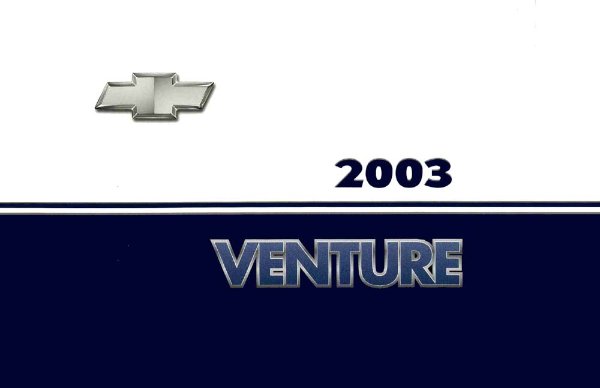 2003 Chevrolet Venture Owner's Manual