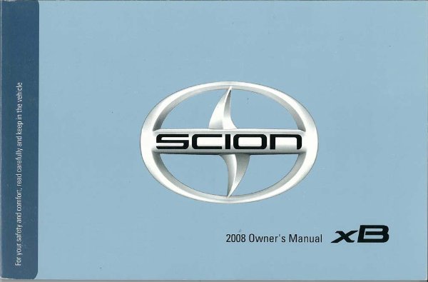 2008 Scion Scion XB Owner's Manual