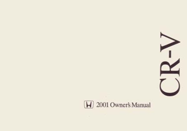2001 Honda CR-V Owner's Manual