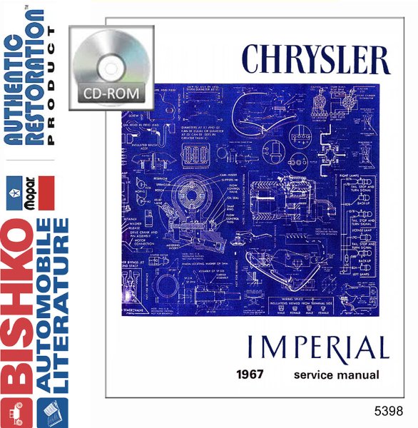 1967 Chrysler IMPERIAL - ALL MODELS Factory Shop Service Manual