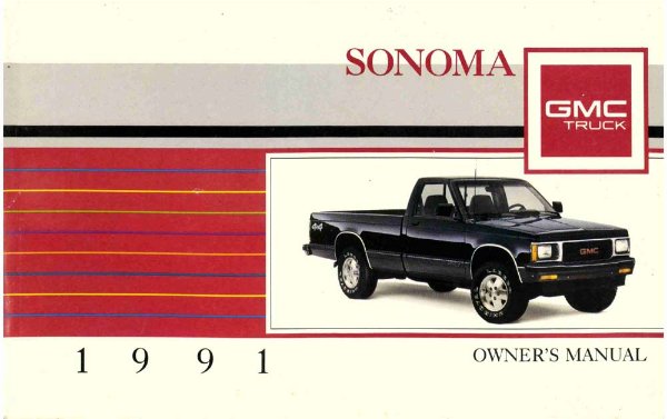 1991 GMC Sonoma Owner's Manual