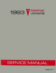 1993 Pontiac Le Mans Factory Shop Service Manual